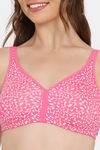 Rosaline Double Layered Non Wired 3/4Th Coverage T-Shirt Bra - Daisy Pink — thumbnail 4